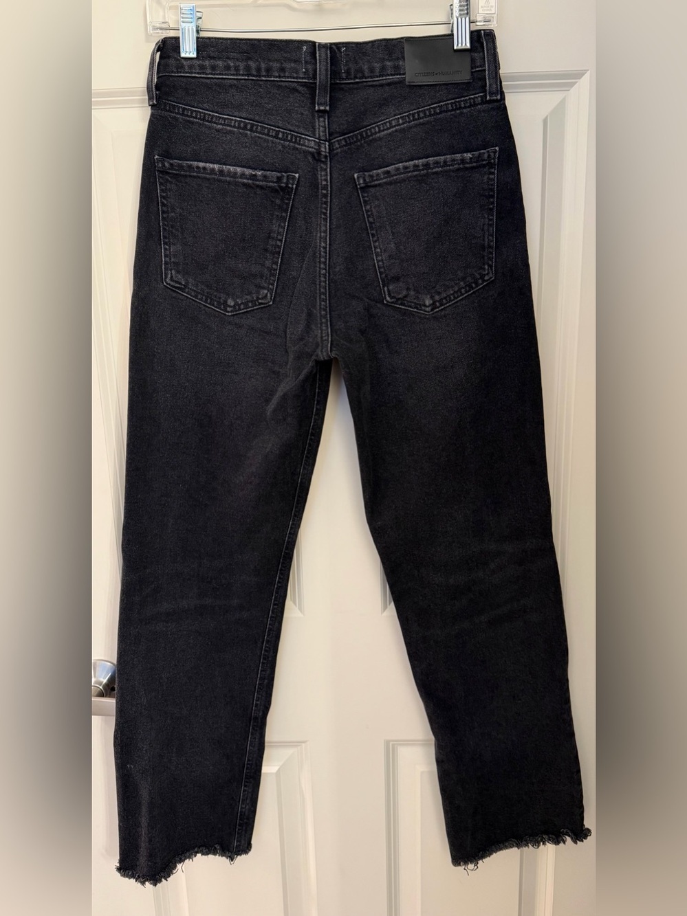 Citizens of Humanity Florence High Rise Straight Leg Jeans, Distressed Black, 25 - Picture 5 of 12